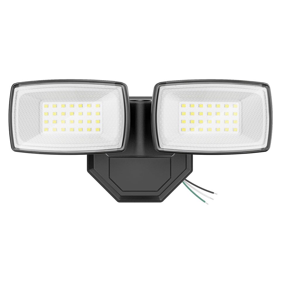 Onforu 3200LM flood light front view provides bright exterior illumination.