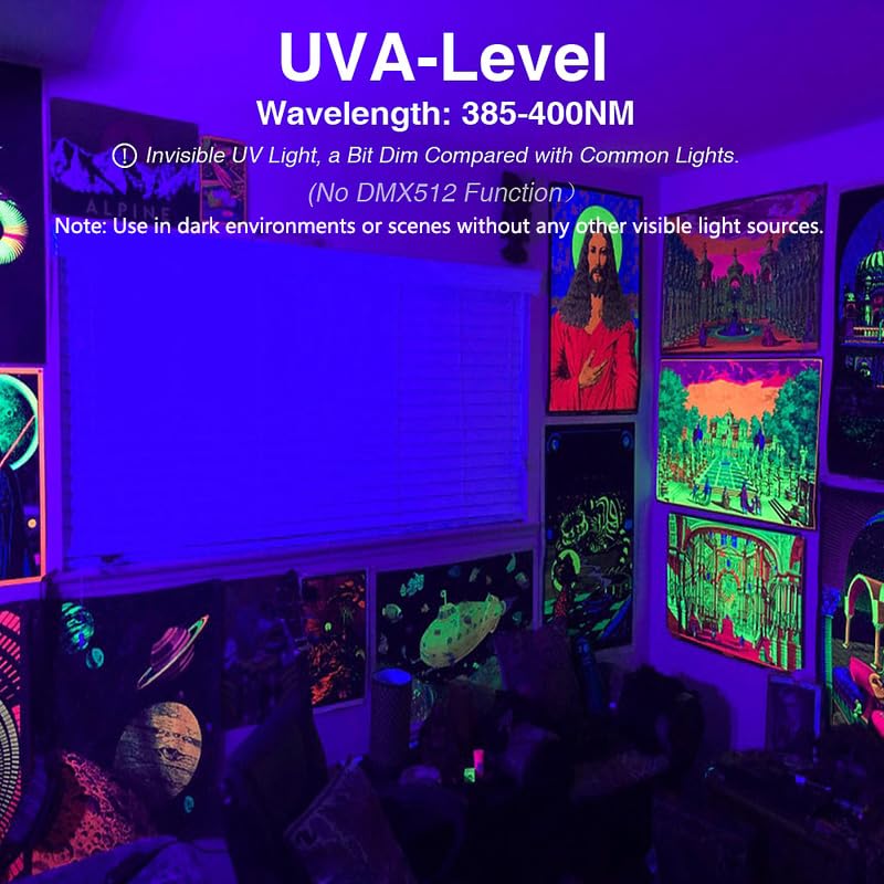 Onforu 38W blacklight neon poster glow for signs
