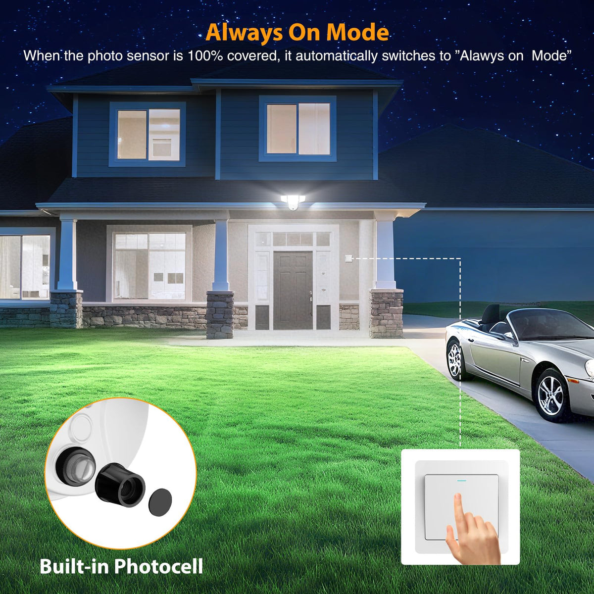 Onforu 6500K daylight LED enhances outdoor visibility