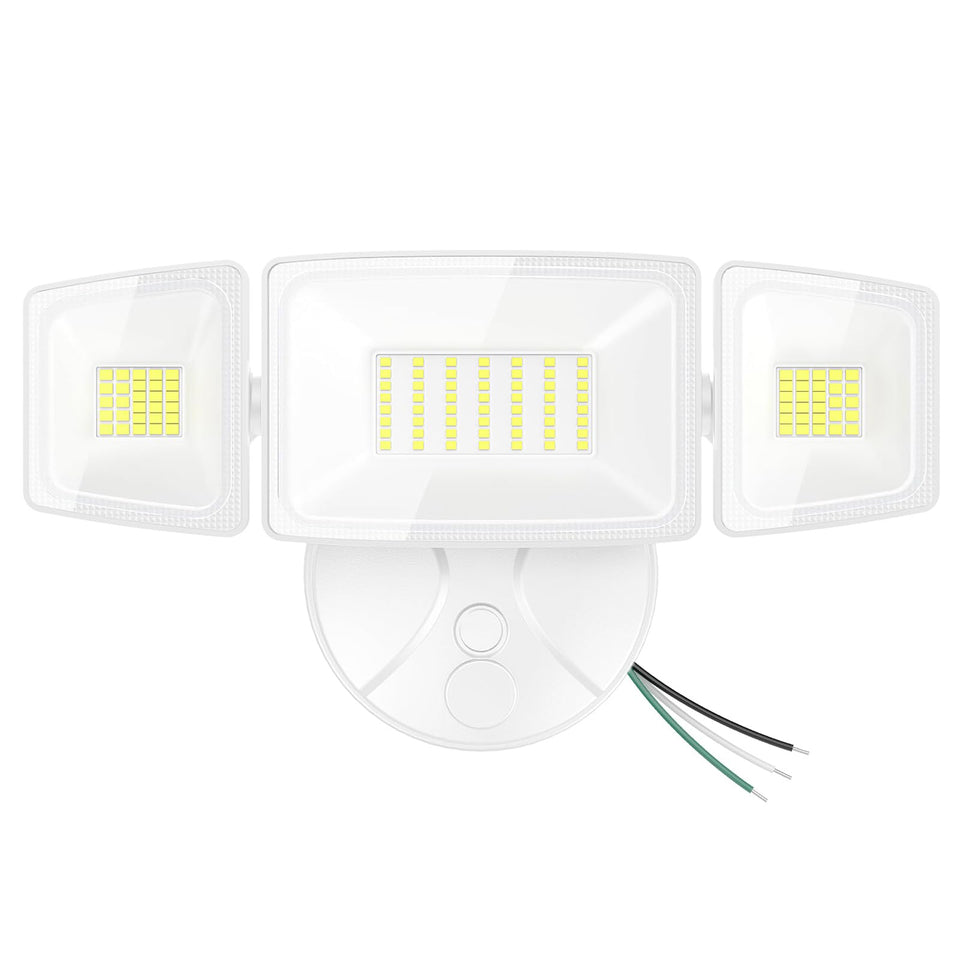 Onforu 75W flood light, front view, bright outdoor coverage for driveways