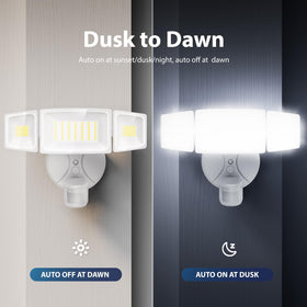 Onforu aluminum housing with heat sink supports durable outdoor use.