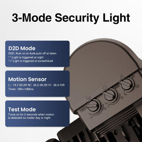 Onforu flood light demonstrating wide 270-degree coverage