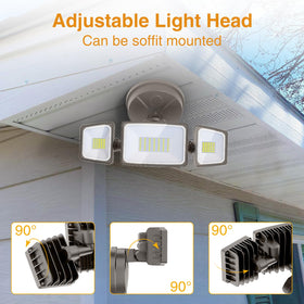 Die-cast aluminum body of Onforu 75W flood light in durable design