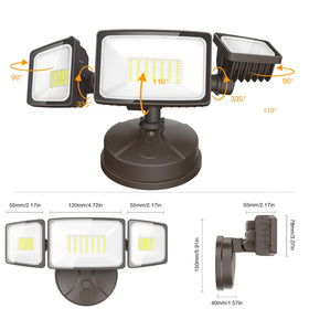 Energy-saving design of Onforu 75W flood light reduces power use