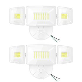 Onforu triple-head 75W flood light delivering broad garage illumination