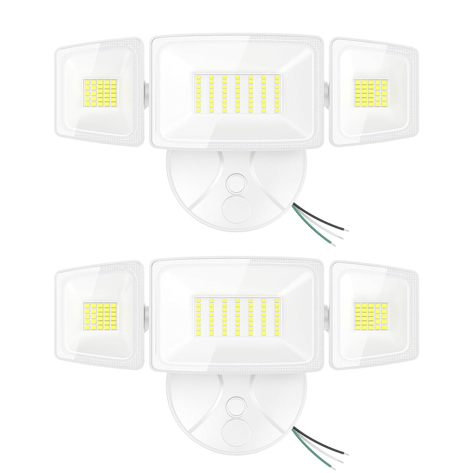 Onforu triple-head 75W flood light delivering broad garage illumination