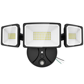 Onforu 80W dusk-to-dawn security light brightening a driveway with even coverage