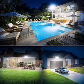 Onforu 90W flood light rugged aluminum housing for long outdoor life.