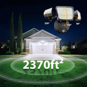 Onforu adjustable heads allow precise aiming to cover pathways and entryways.