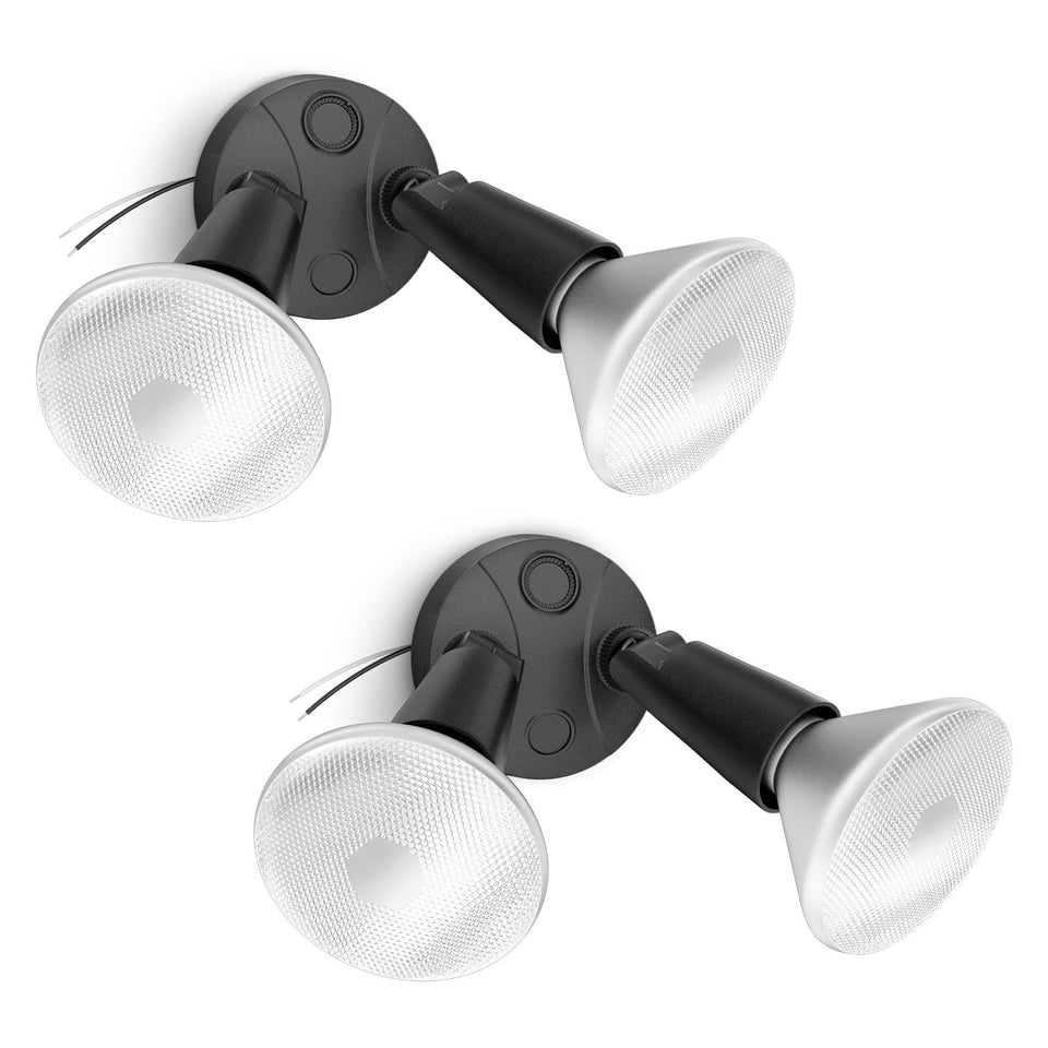 Onforu twin PAR flood light with tilt and rotate for precise outdoor illumination.