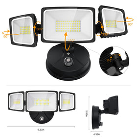 Onforu aluminum housing with heat sink extending LED life