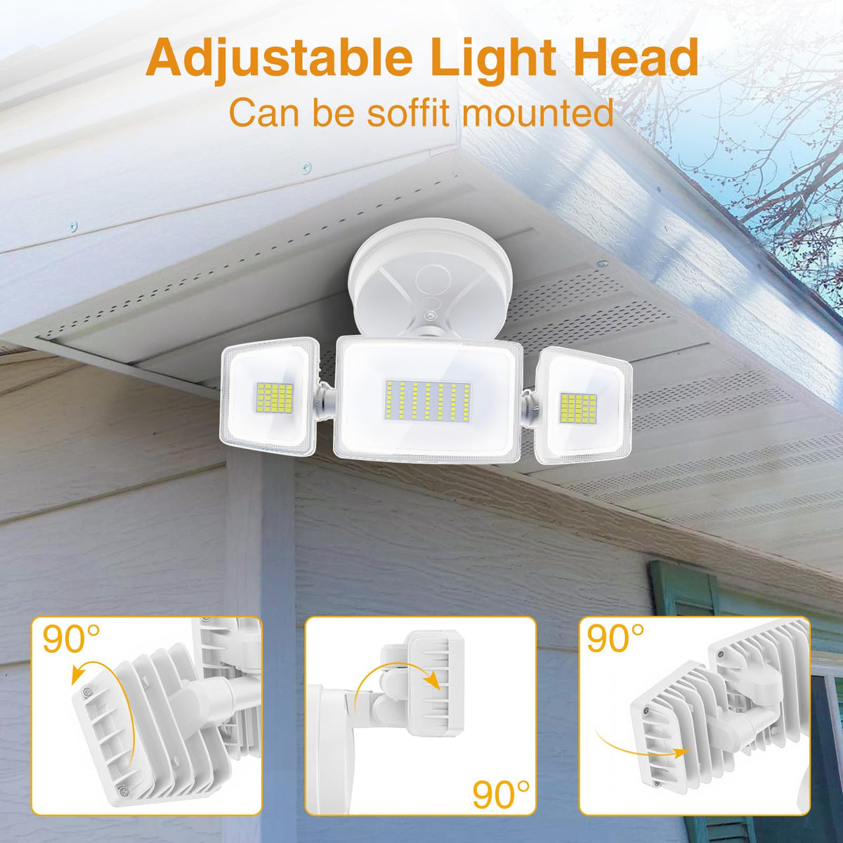 Onforu aluminum housing flood light for durability and heat dissipation