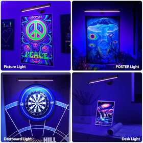 Onforu bedroom party light enhances glow-in-the-dark decor in a room environment.