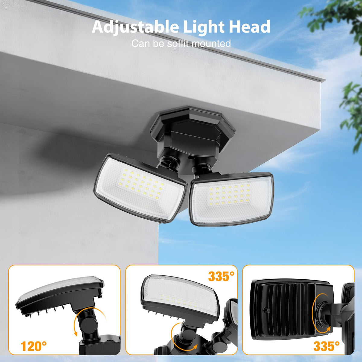 Onforu die-cast aluminum housing ensures efficient cooling and longevity.