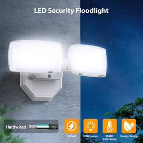 Onforu dual-heads-adjustable lights enable flexible lighting angles for yard and entryways