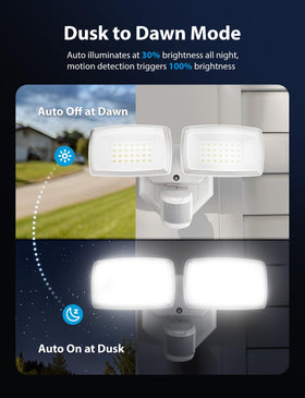 Onforu easy-install outdoor light with simple wired setup