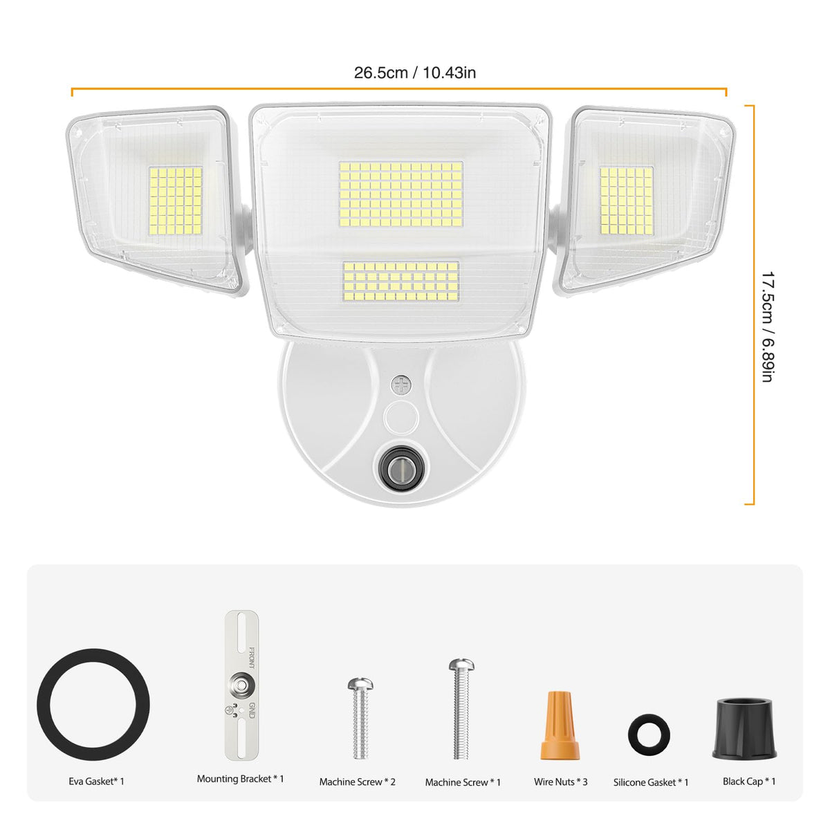 Onforu easy-install outdoor light with cap included for quick setup