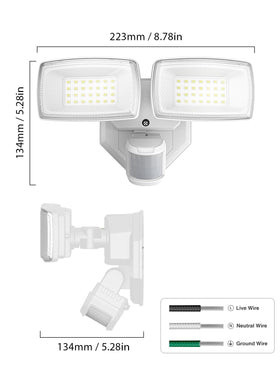 Onforu energy-efficient LED outdoor light reduces power use