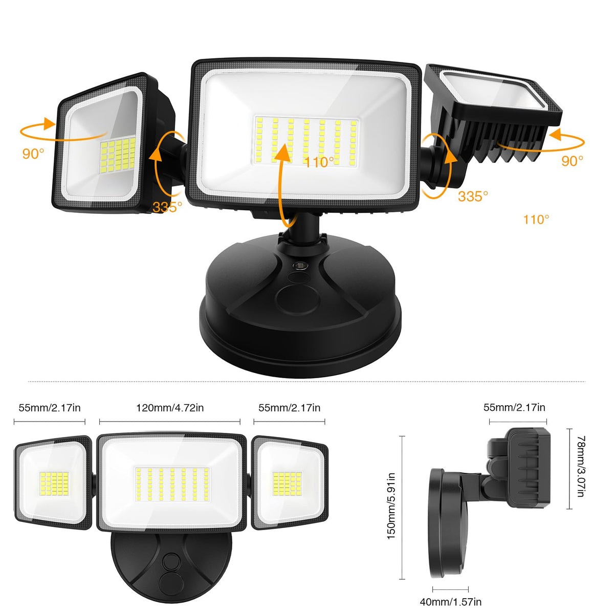 Onforu energy-saving fixture reduces electricity usage over time.