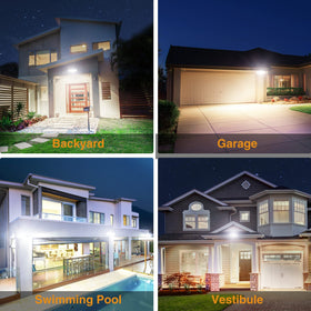 Onforu garage and yard outdoor light setup ready for mounting