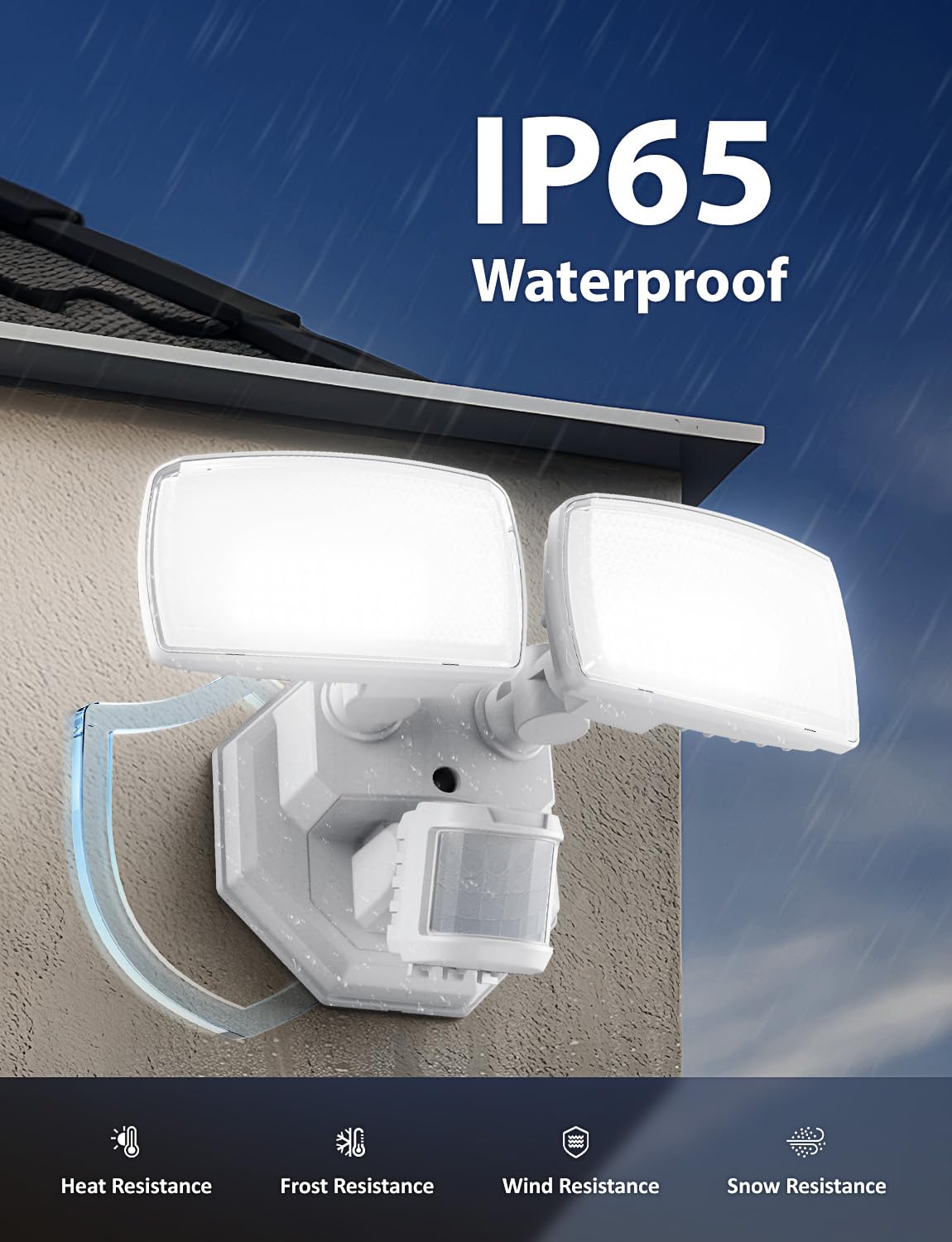 Onforu garage and yard security light for pathway lighting