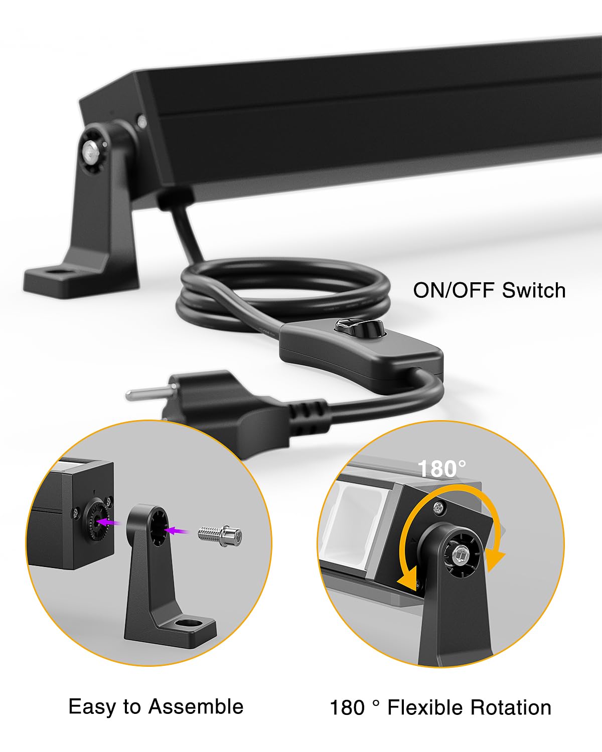 Onforu glow lights brighten Halloween and party decor with intense neon glow.