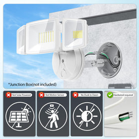 Onforu IP65 outdoor flood light weatherproof for year-round use