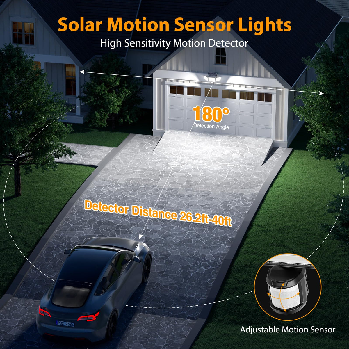 Onforu IP65 weatherproof solar lights endure rain and snow