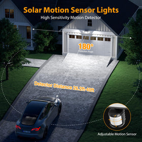 Onforu IP65 weatherproof solar lights endure rain and snow