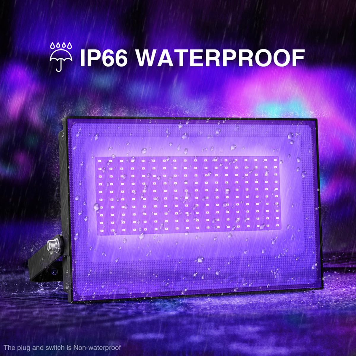 Onforu IP66 waterproof blacklight for indoor and outdoor environments