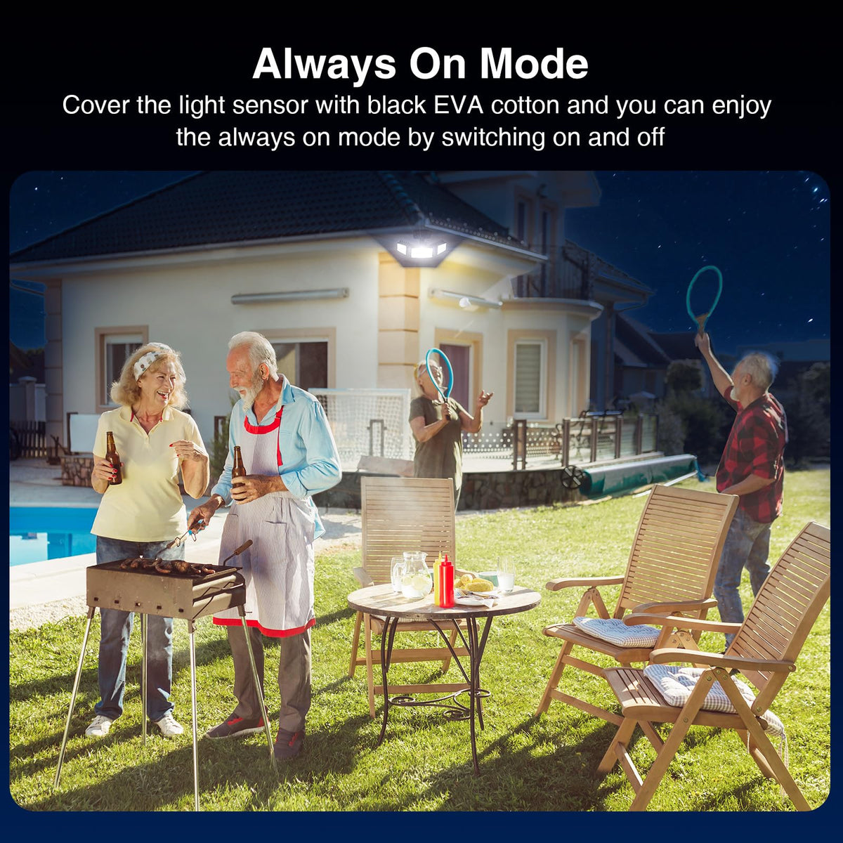 Onforu IP66 waterproof outdoor light standing up to the elements