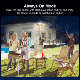Onforu IP66 waterproof outdoor light standing up to the elements