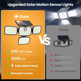 Onforu motion-sensor light detects movement up to 26 feet with 120-degree coverage.