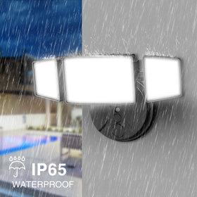 Onforu outdoor flood light designed for garages, yards, and driveways.