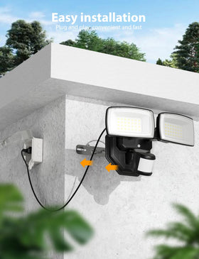 Onforu plug-and-play outdoor light for easy setup.