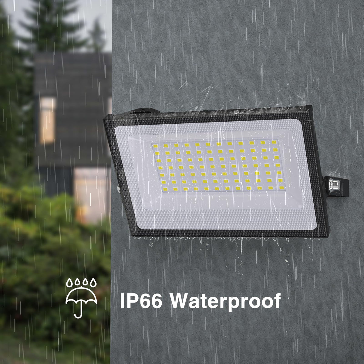 Onforu plug-and-play outdoor light with simple, corded power connection