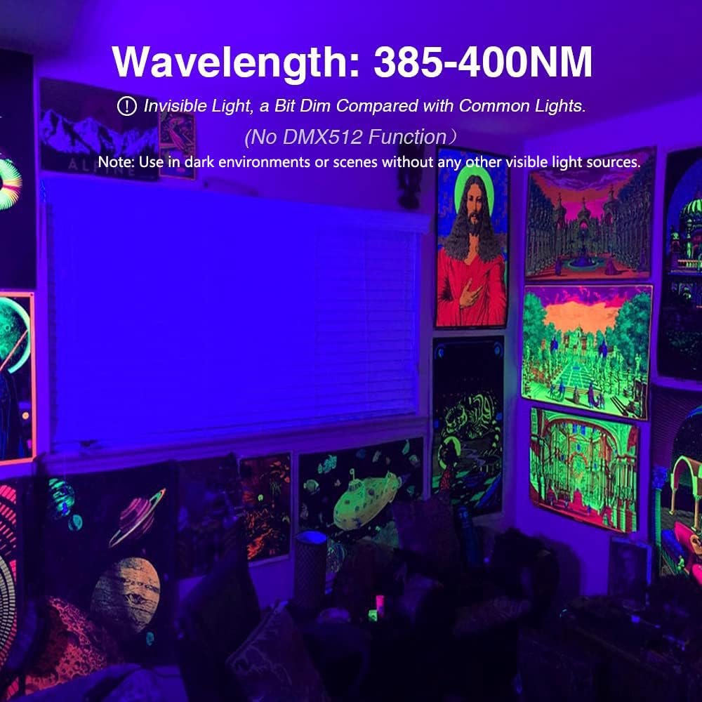 Onforu plug-and-play black light ready for indoor stage setups