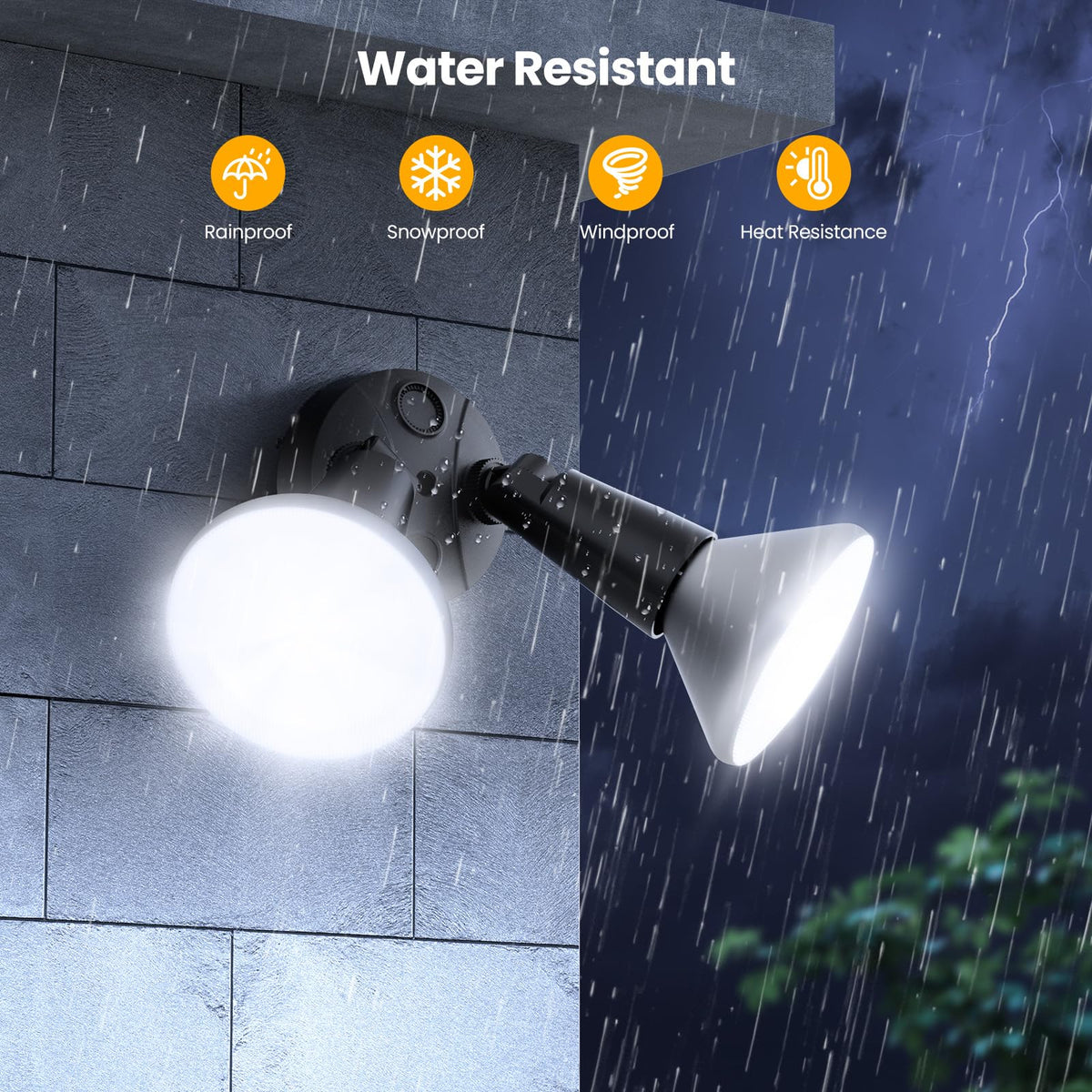 Onforu porch and driveway lighting enhances visibility and safety.