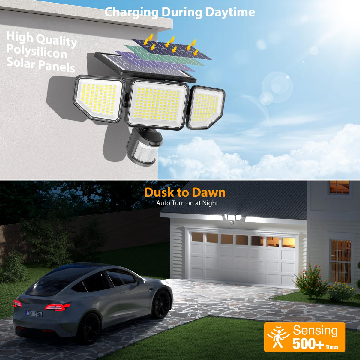 Onforu wide-angle coverage up to 270 degrees for driveways