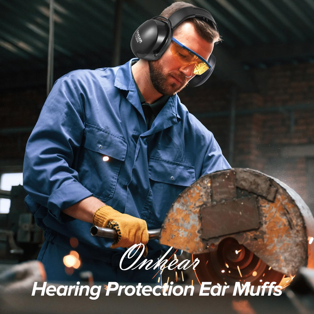 Onhear acoustic foam inner padding enhances sound dampening without sacrificing breathability.
