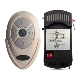 Onisamt ceiling fan remote in hand for easy room control and speed adjustment