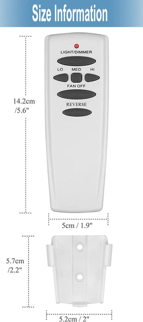 Onisamt Hampton Bay remote DIP switches for simple pairing with receiver