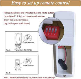 Onisamt Hampton Bay remote reverse button enables quick fan direction change