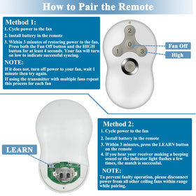 Onisamt remote battery included for quick setup