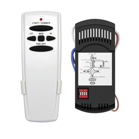 Onisamt universal ceiling fan remote control with receiver for compatible brands.