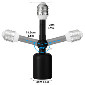 Onite 360-degree horizontal and 270-degree tilt adjustment for precise positioning.