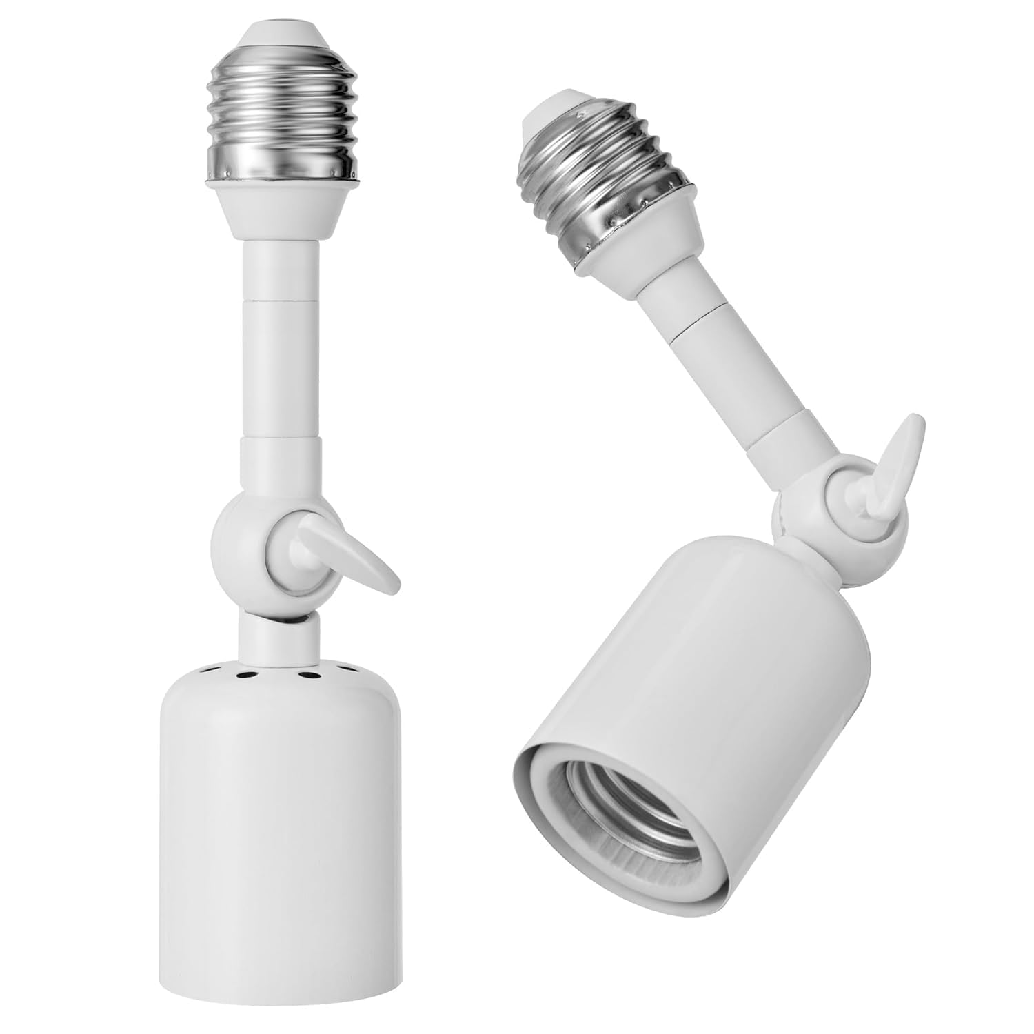 Onite heavy-duty light socket extender with 360° tilt arm for flexible lighting