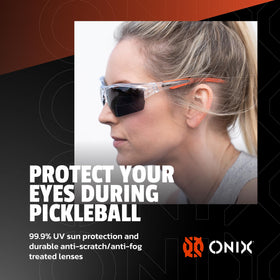 Onix Pickleball Owl Eyewear soft nose-slips enhance comfort during rallies