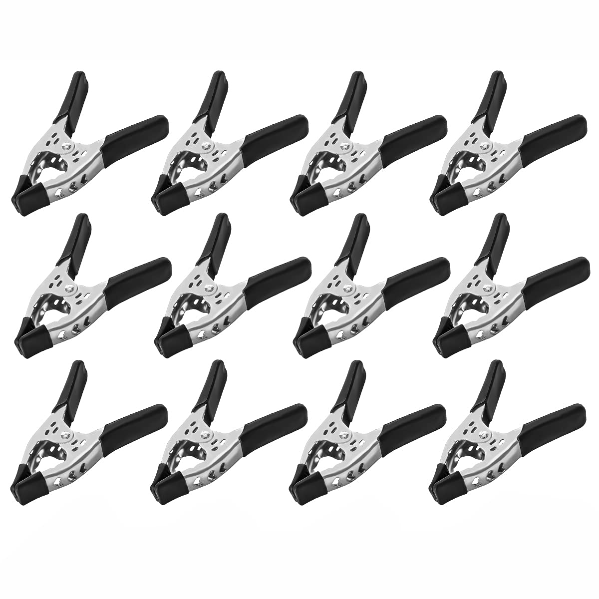 Online Best Service heavy-duty 12-pack clamps for backdrop setups in photography.