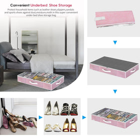 Onlyeasy large capacity fits 16 to 32 pairs.